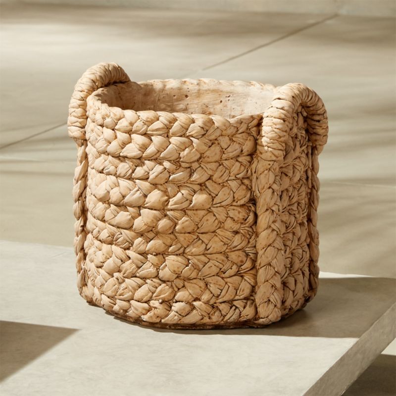 Cement Basket Medium Planter + Reviews | CB2 | CB2