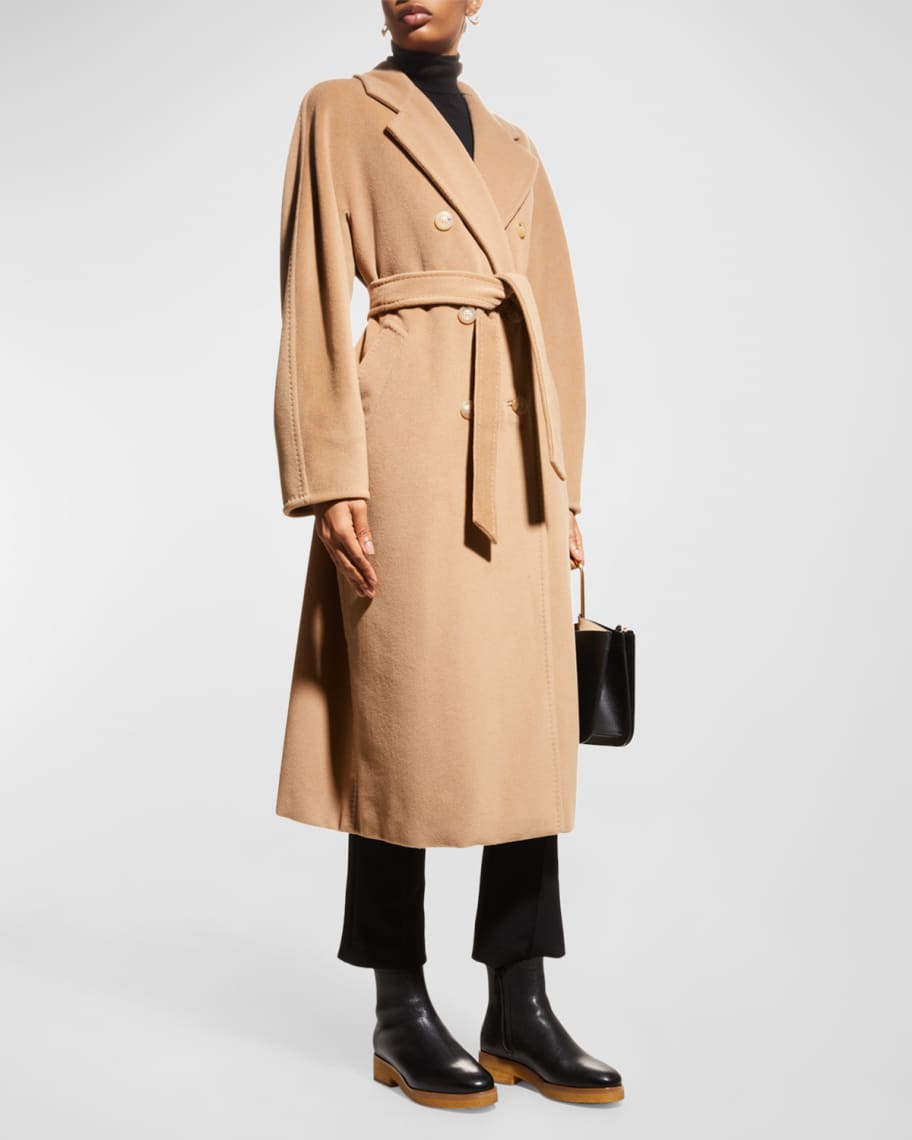 Max Mara Wool-Cashmere Double-Breasted Madame Coat | Neiman Marcus