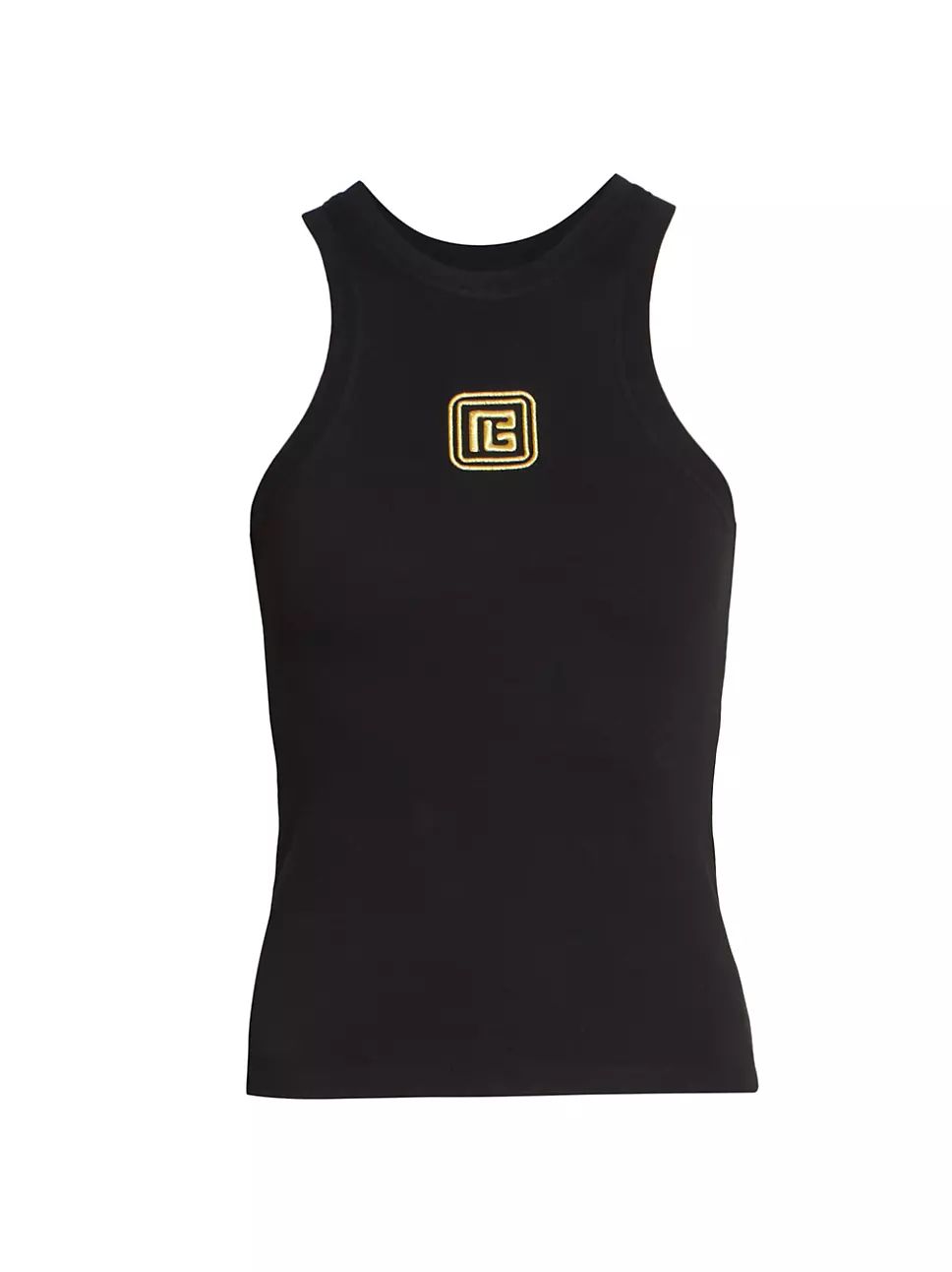 Embroidered Monogram Cotton-Blend Tank | Saks Fifth Avenue