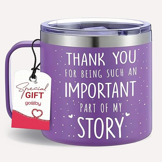 Gossby Thank You Gift for Women - 14oz Insulated Coffee Tumbler Mug - Thank You for Being An Impo... | Amazon (US)