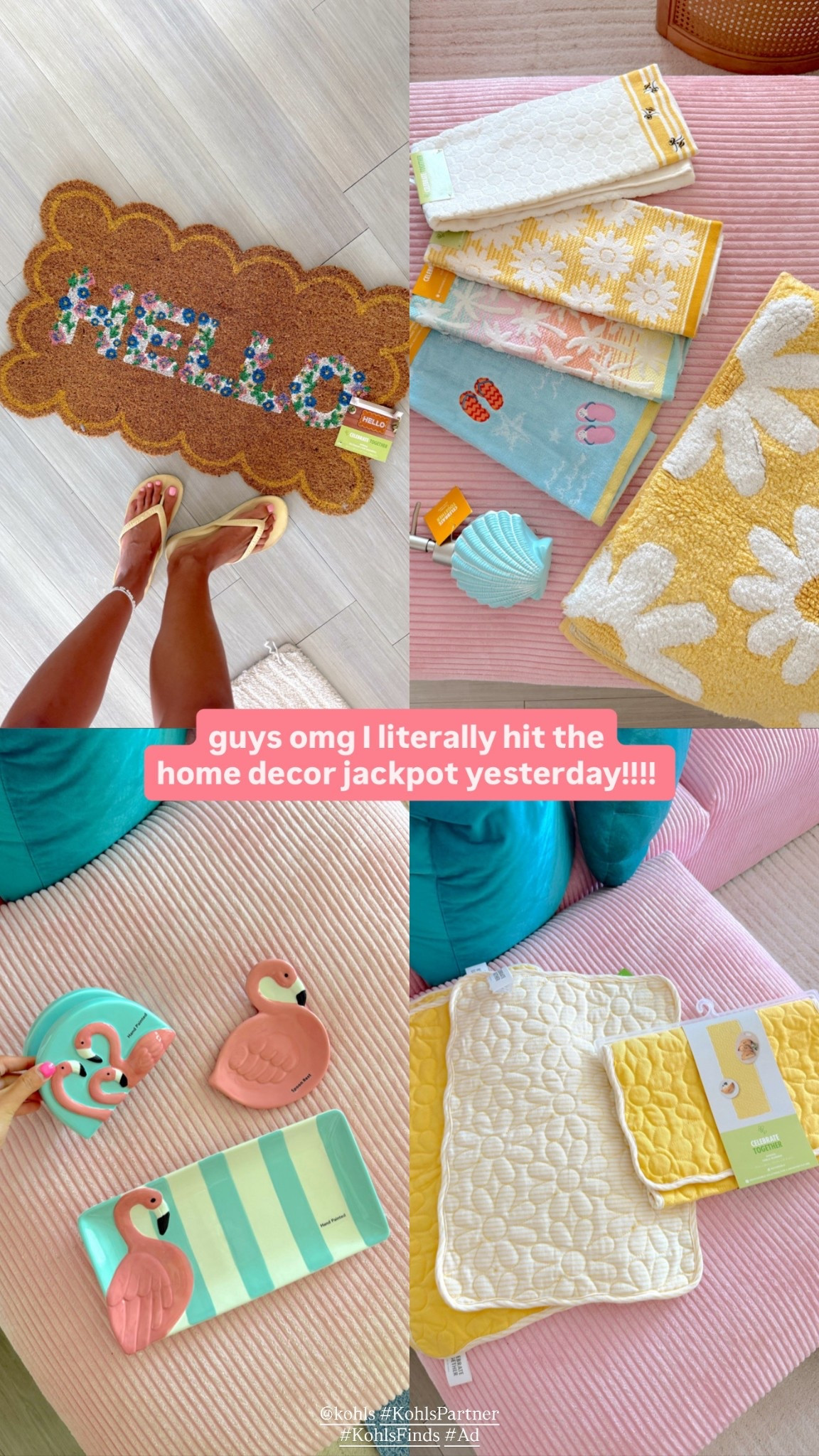 The cutest spring home decor finds from @kohls 🌸 use code SHOPPER25 for an extra 25% off today #ad #kohlsfinds #kohlspartner 

#LTKHome