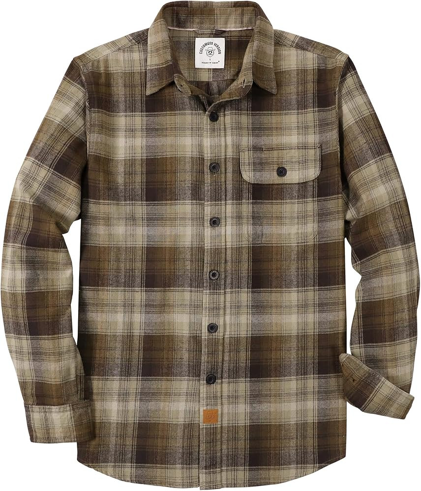 Dubinik®Mens Flannel Shirts Long Sleeve Flannel Shirt for Men Warm Casual Soft Cotton Button Dow... | Amazon (US)
