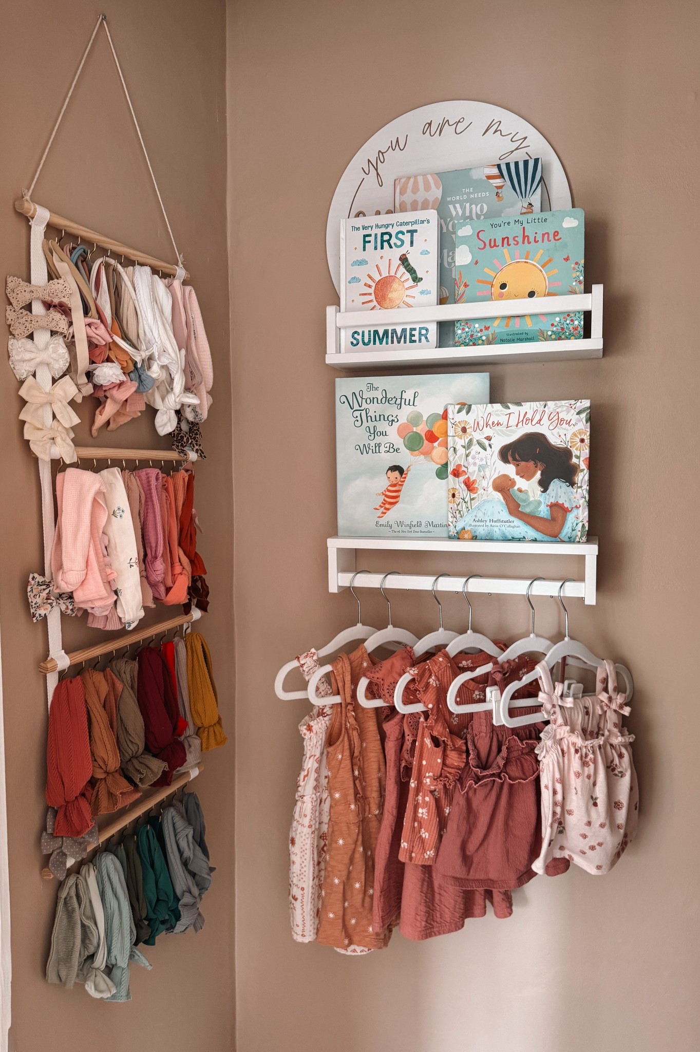 Having this little area to display August books and outfits for my toddler has been such a lifesaver! It makes grabbing books and clothes easy and helps me remember to get use out of the cute seasonal clothes before the season is over.

Summer Outfits, Seasonal Outfits, Toddler Fashion, Toddler Style, Toddler Outfits, Toddler Girl, August Books, Picture Books, Summer Decor, Baby Room, Nursery, Seasonal Decor

#LTKKids #LTKSeasonal #LTKBaby