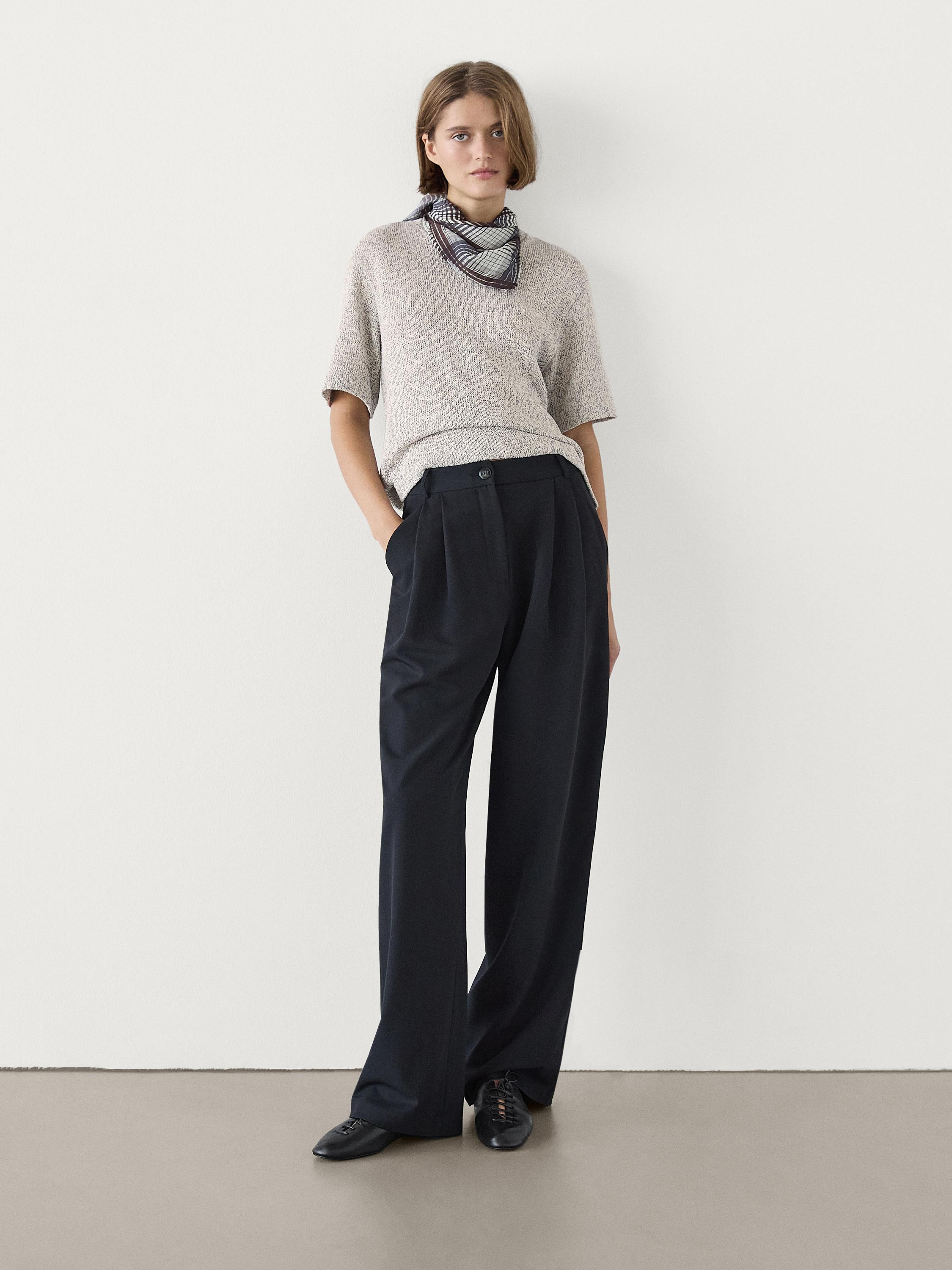 100% cotton short-sleeved T-shirt | Massimo Dutti US