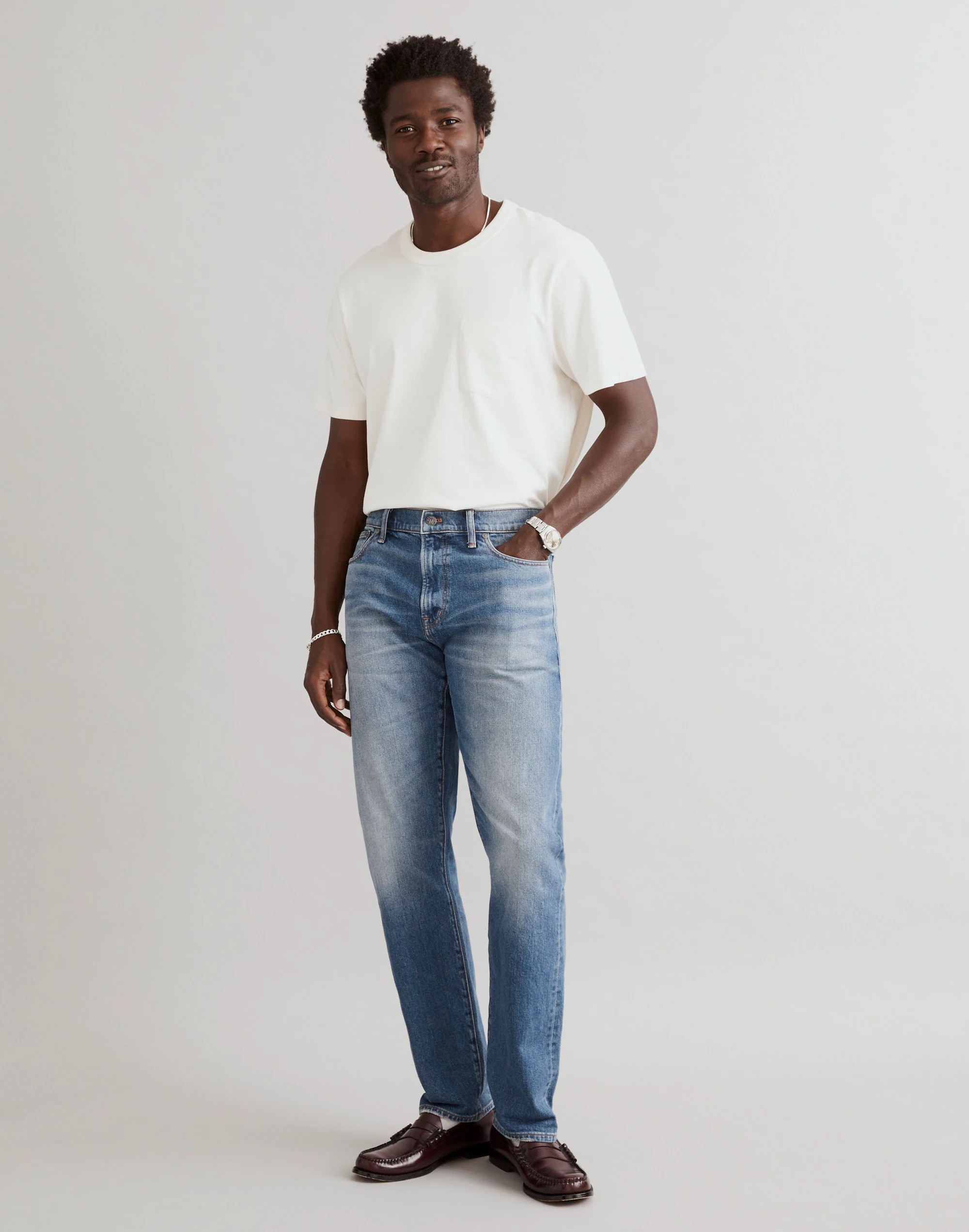 The 1991 Straight-Leg Selvedge Jean in Norwood Wash | Madewell