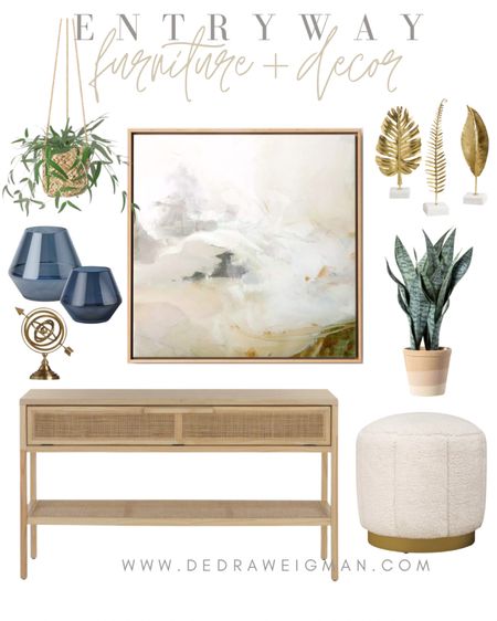 Entryway furniture and home decor! Love this rattan console table! 

#LTKunder100 #LTKstyletip #LTKhome