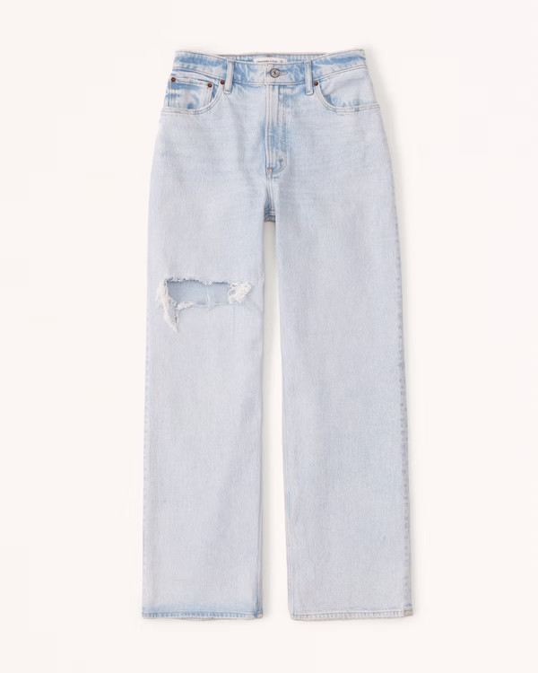 Women's Curve Love High Rise 90s Relaxed Jean | Women's Bottoms | Abercrombie.com | Abercrombie & Fitch (US)