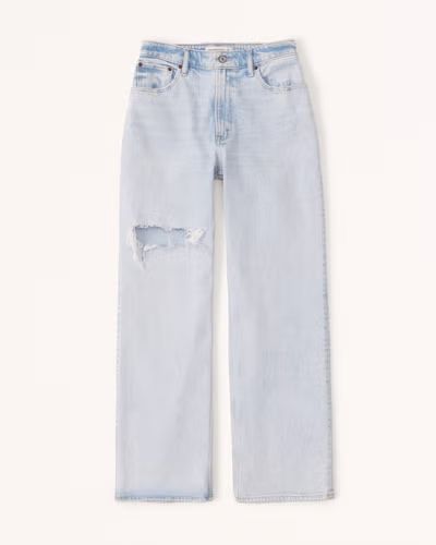 Women's Curve Love High Rise 90s Relaxed Jean | Women's Bottoms | Abercrombie.com | Abercrombie & Fitch (US)