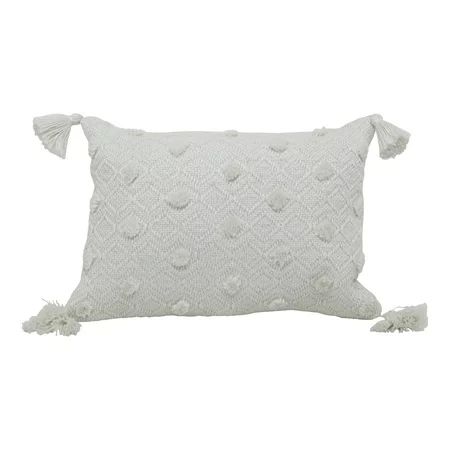 Better Homes & Gardens 13" x 19" Outdoor Toss Pillow, Ivory Woven | Walmart (US)