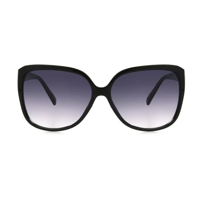 Sunsentials By Foster Grant Women's Butterfly Black Sunglasses - Walmart.com | Walmart (US)
