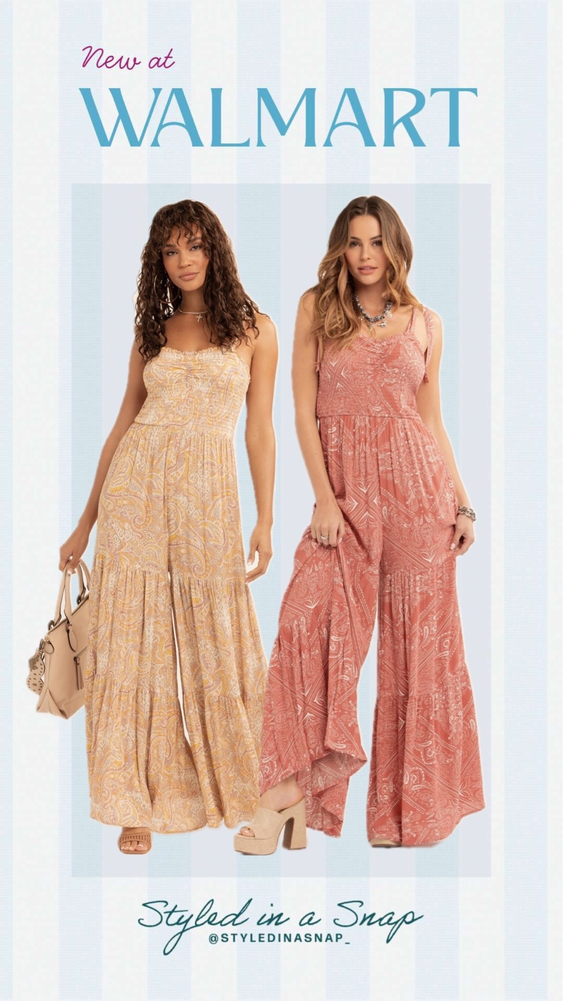 The cutest new summer jumpsuit at Walmart! Runs very long! Love the fabric and it’s so beautiful! ￼

#LTKSeasonal #LTKOver40