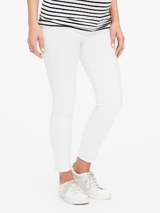 Maternity Inset Panel True Skinny Ankle Jeans | Gap US