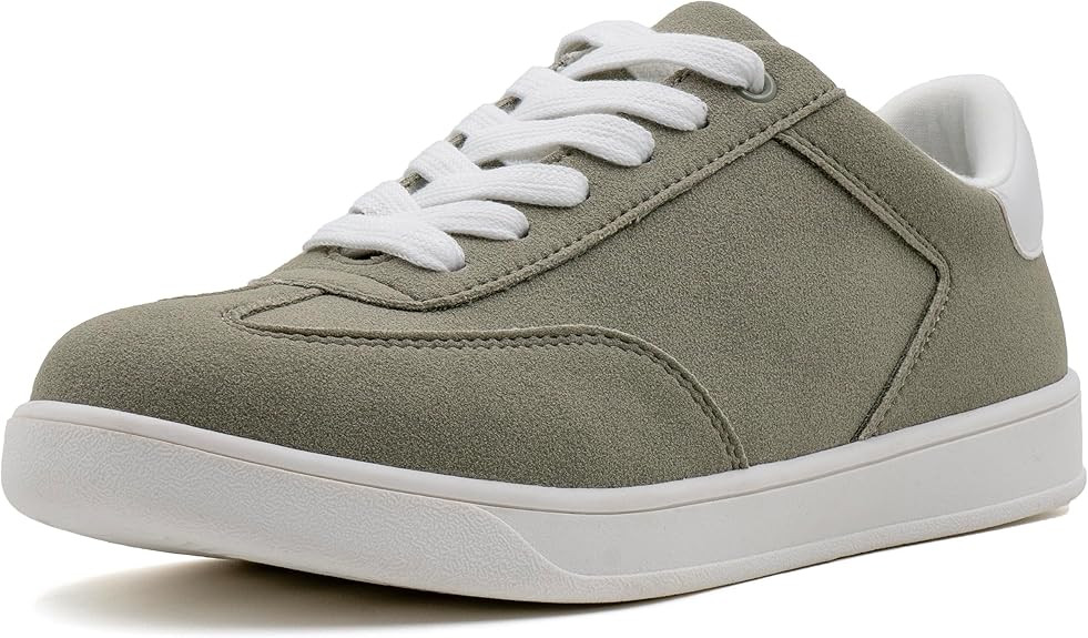 Women's Lace Up Trendy Sneaker Classic Fashion Low Top Walking Shoes | Amazon (US)