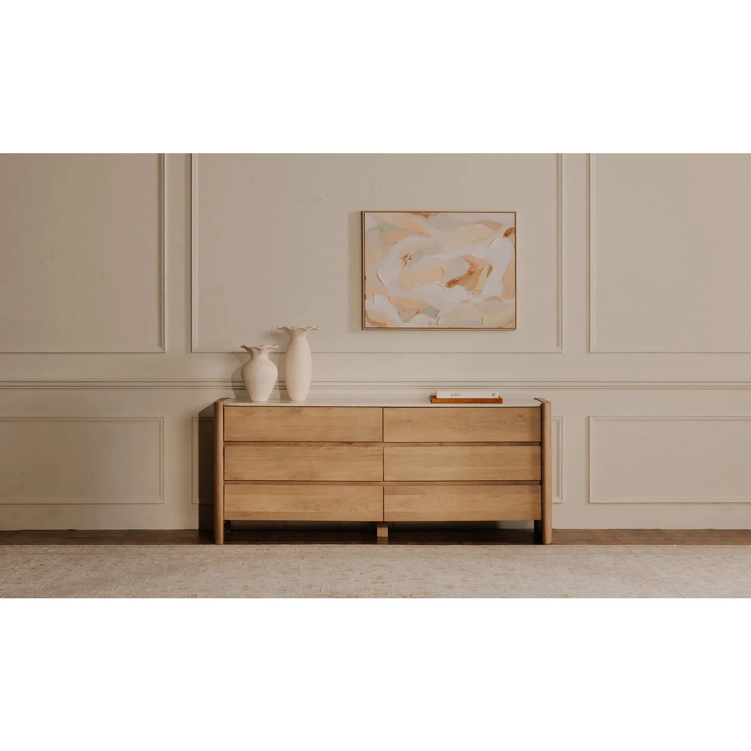 Levisa 6 Drawer Dresser Natural | Gorgeous Living