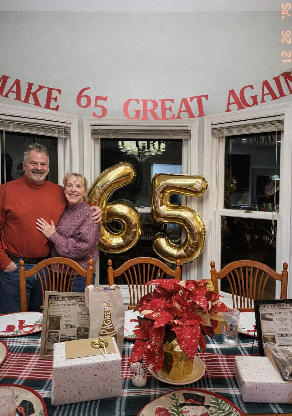Small, yet sweet 65th birthday for my parents with decor items listed below to bring back all the memories 
~ we combined $ we would use for a party to give to them to go on a trip & added cigars for my dad + Prosecco for my mom. And of course, a GF cheesecake to celebrate! 

#LTKU #LTKHome #LTKdayinmylife