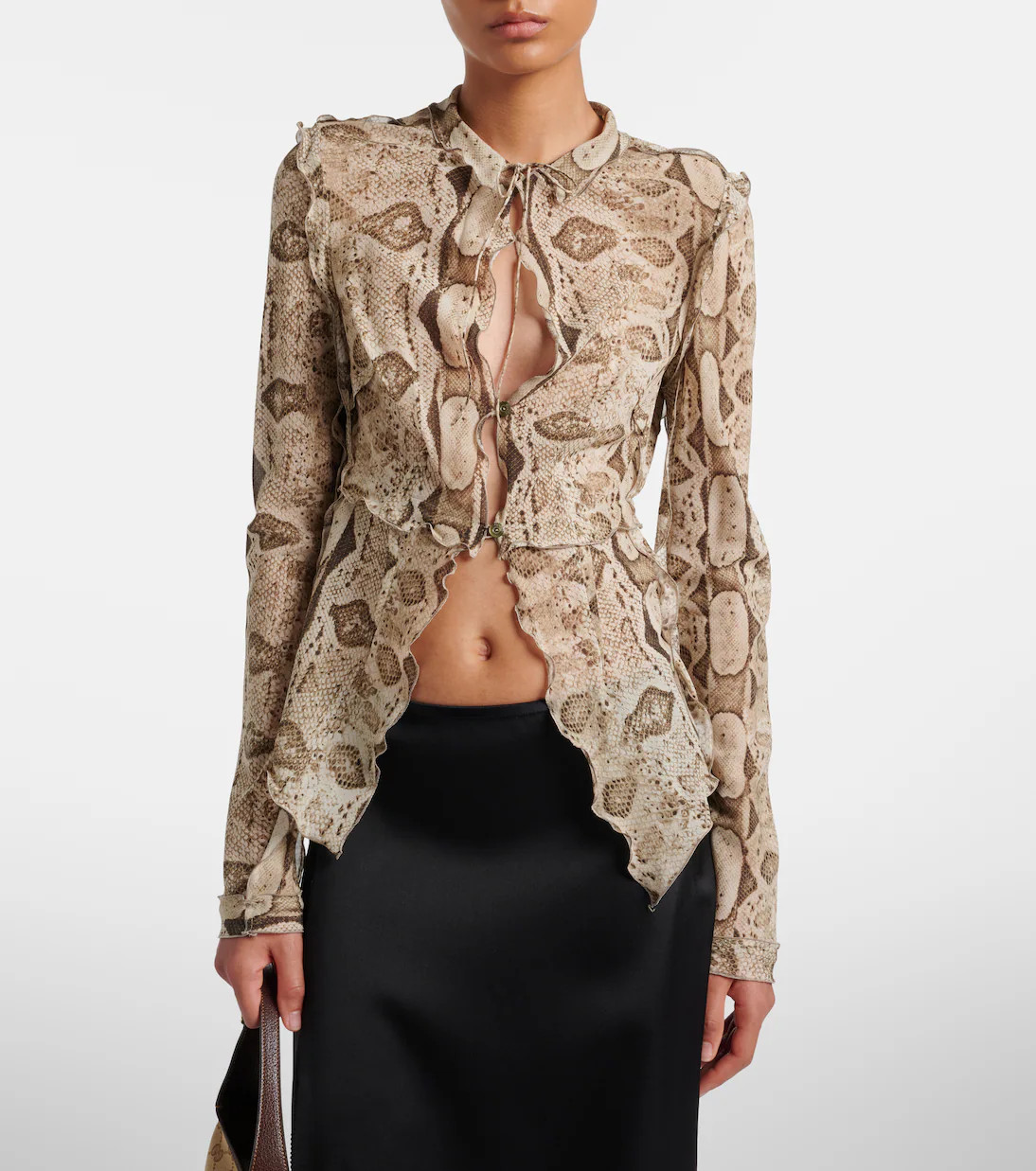 Snake-print silk blouse | Mytheresa (US/CA)