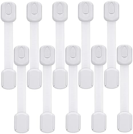 Child Safety Cabinet Locks - (10 Pack) Baby Proofing Latches to Drawer Door Fridge Oven Toilet Se... | Amazon (US)