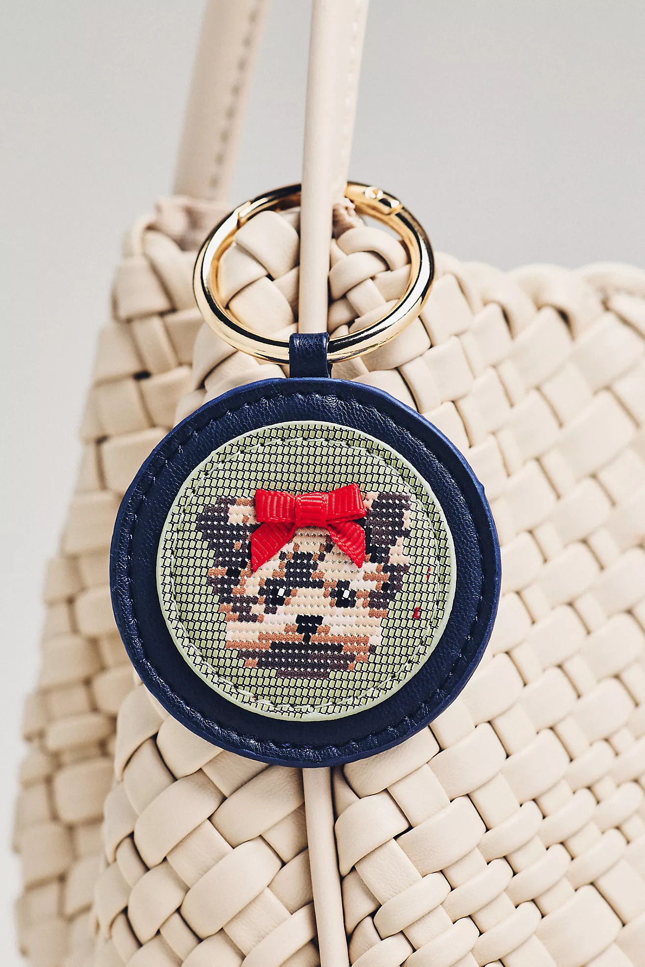 Needlepoint Dog Bag Charm | Anthropologie (US)