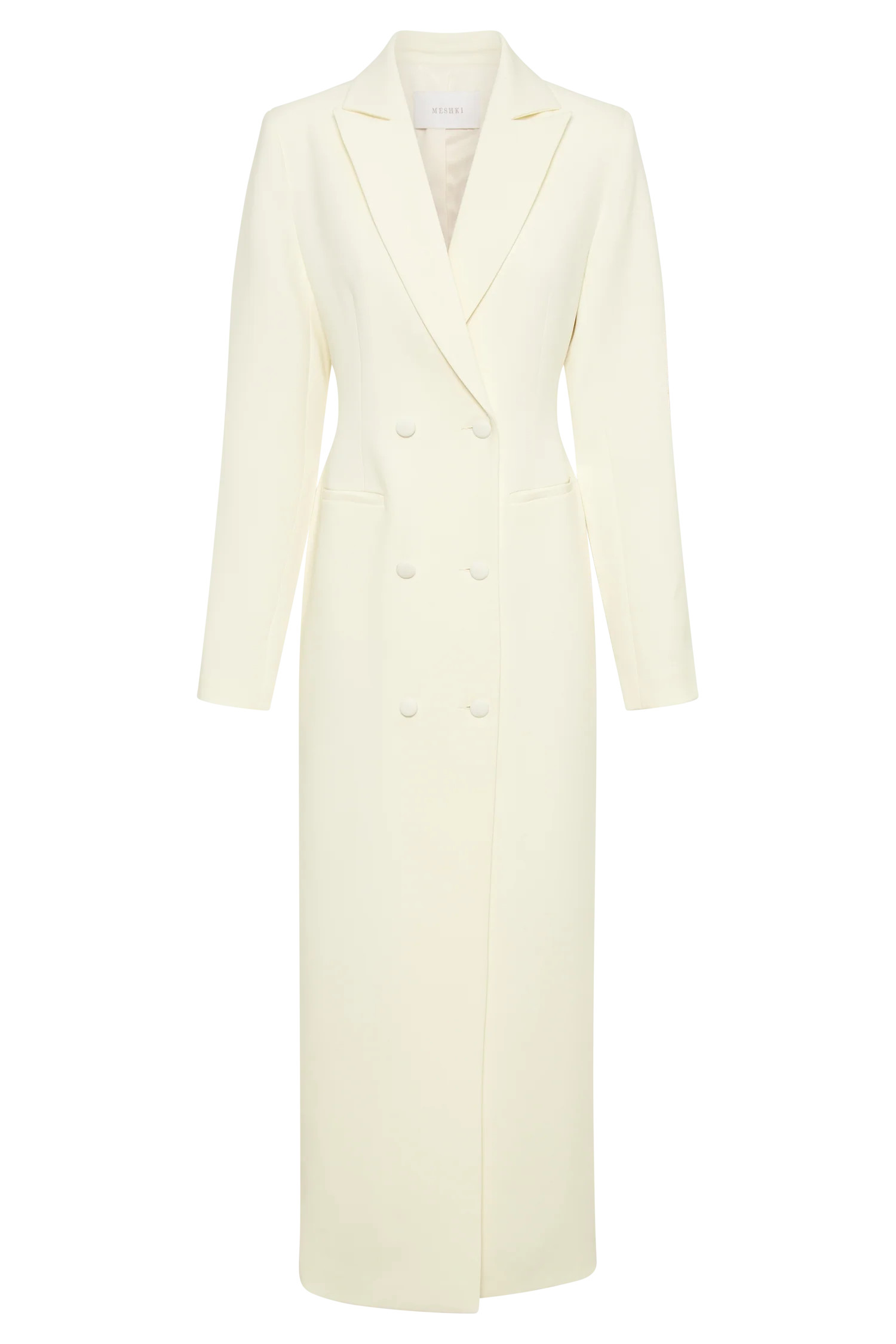Carver Suiting Coat - Ivory | Meshki (APAC)