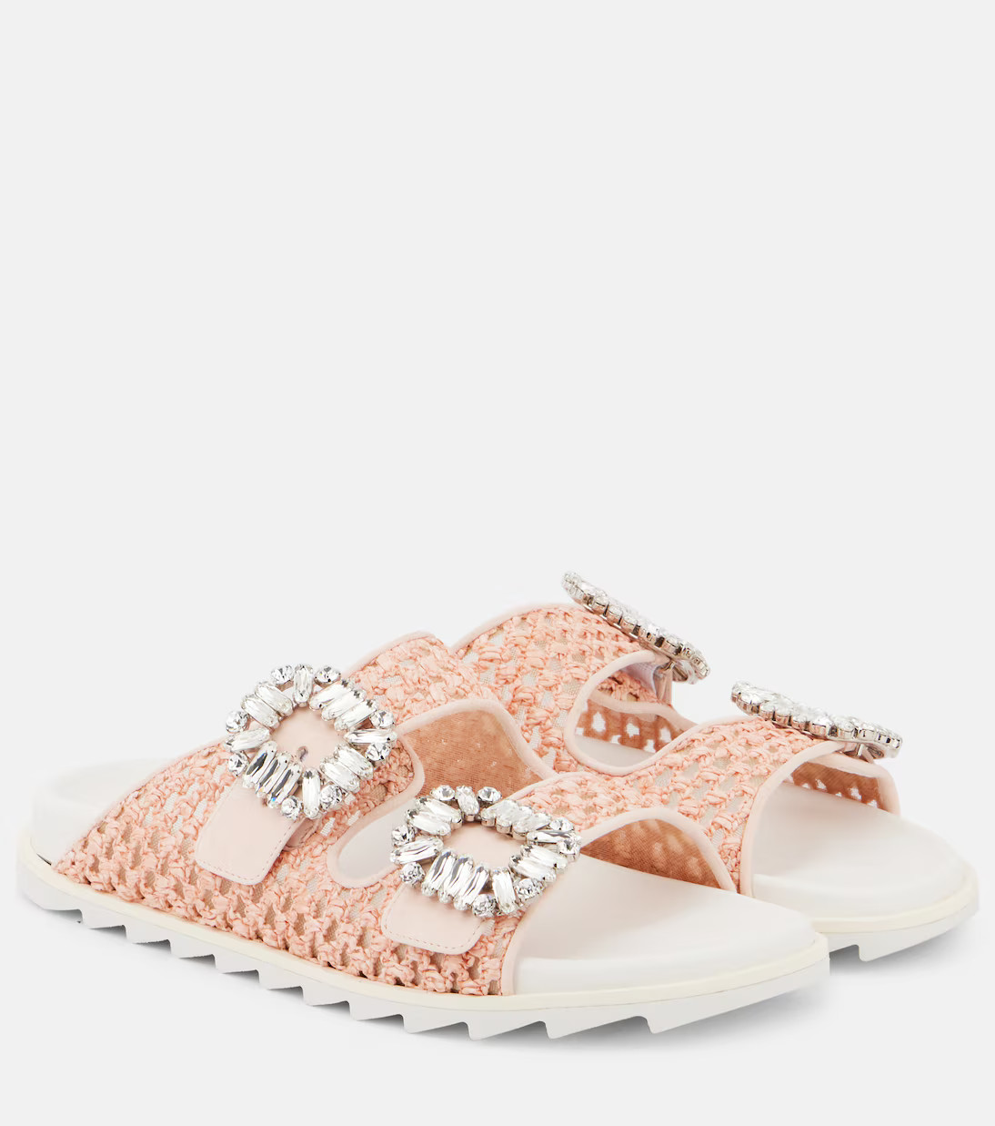 Slidy Viv crystal-embellished sandals | Mytheresa (UK)