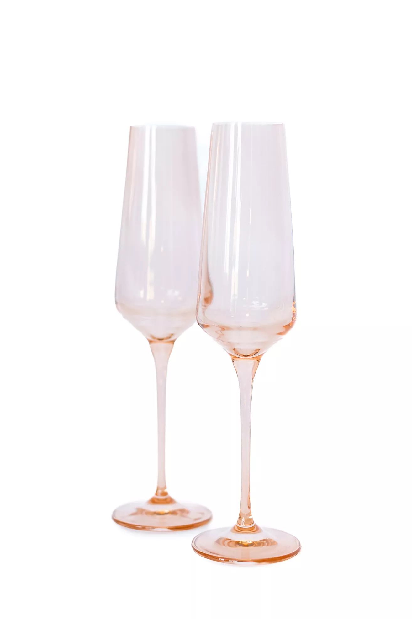 Estelle Colored Glass Champagne Flute Set | Anthropologie (US)