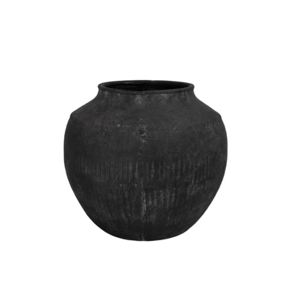 Terracotta Vase Black | Wayfair North America