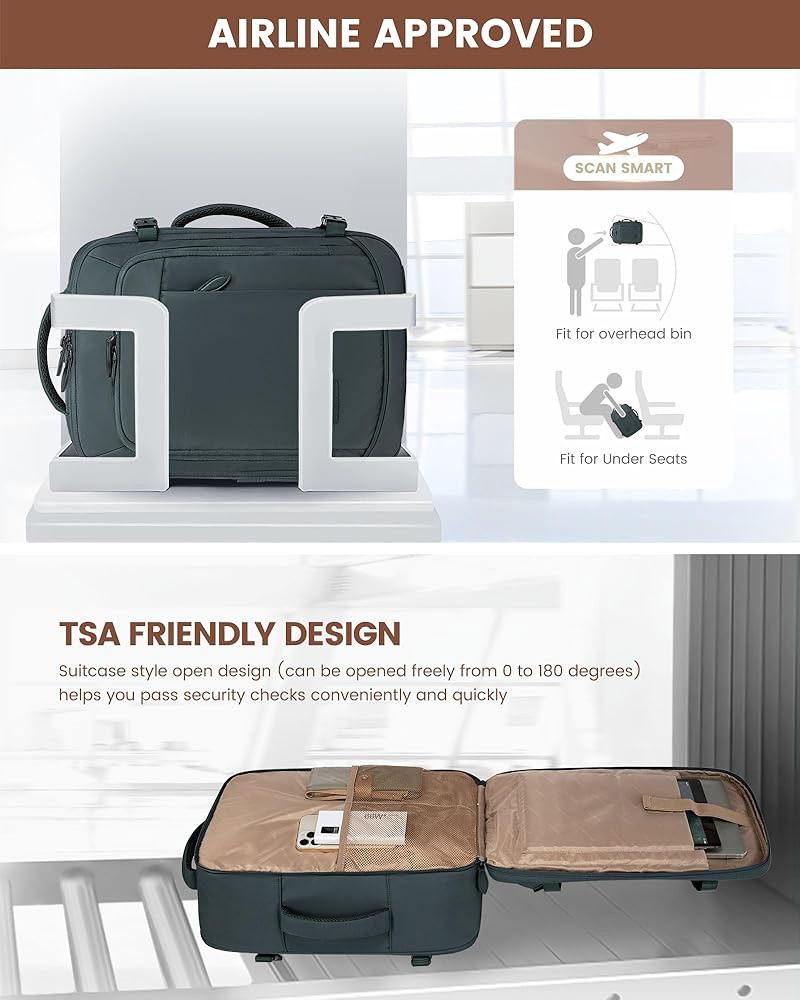 LOVEVOOK Business Laptop Travel Backpack for Men Women, 35L Large Carry On Bag Fits 15.6" Laptop,... | Amazon (US)