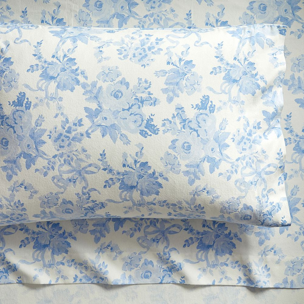 LoveShackFancy Garden Damask Flannel Sheet Set | Pottery Barn Teen