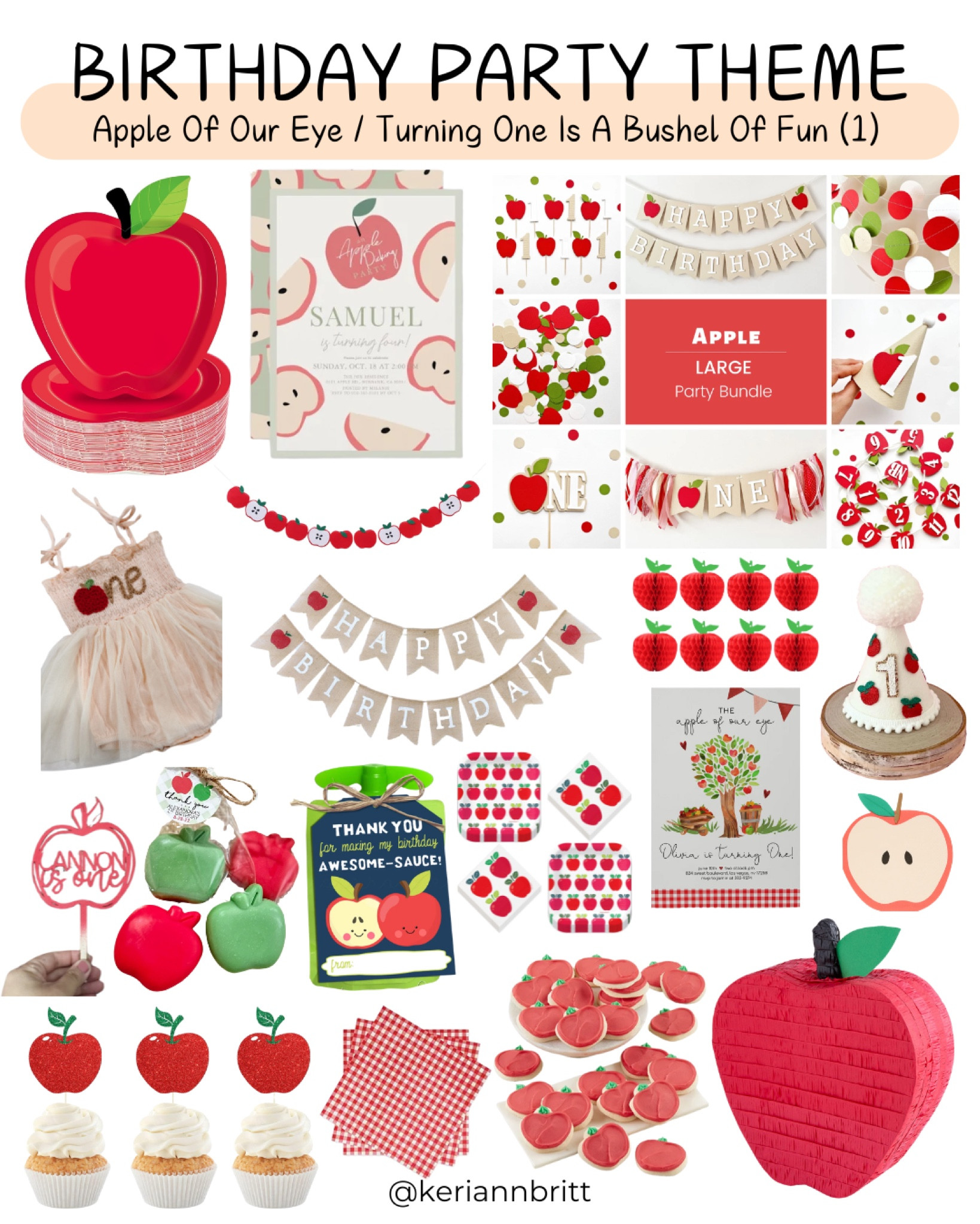 Birthday Party Theme - Apple Of Our Eye / Turning One Is A Bushel Of Fun

Kids birthday party theme / birthday party / first birthday party / party theme / birthday idea  / party decorations / 1st birthday party / 2 year old party theme / 3 year old birthday / boy birthday party / girl birthday party / 4 year old birthday / 5 year old birthday / 6 year old birthday / apple birthday / apple of my eye / apple party / apple picking party / fall birthday party / fall themed party / fall party idea 

#LTKParties #LTKSeasonal #LTKKids