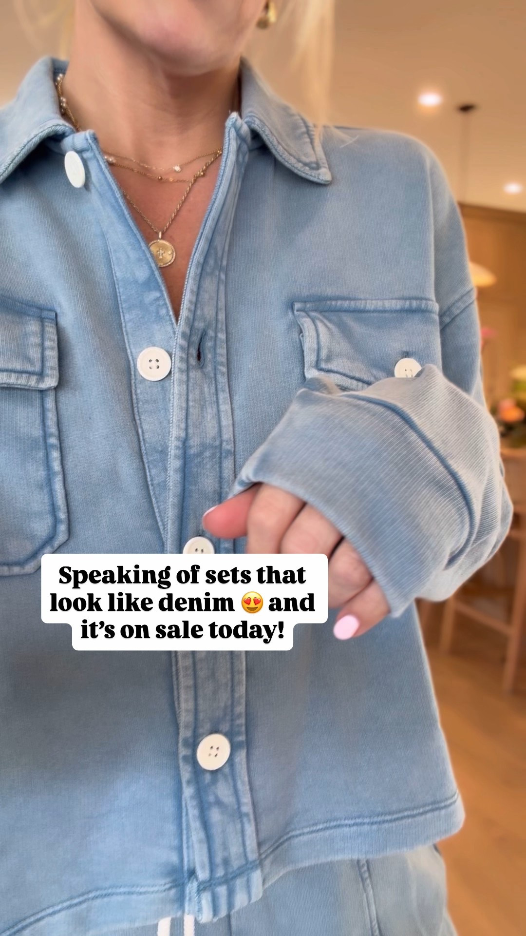 This set looks like denim but is so comfy! On sale!

#LTKSaleAlert #LTKmomlife #LTKgrwm