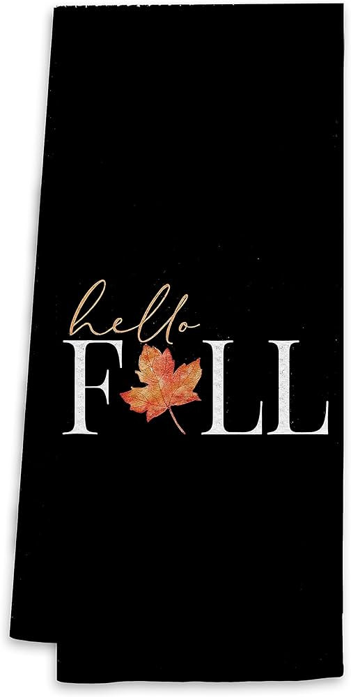 Voatok Fall Hand Towels, Fall Bathroom Hand Towels, Fall Decorations for Home, Fall Kitchen Towel... | Amazon (US)