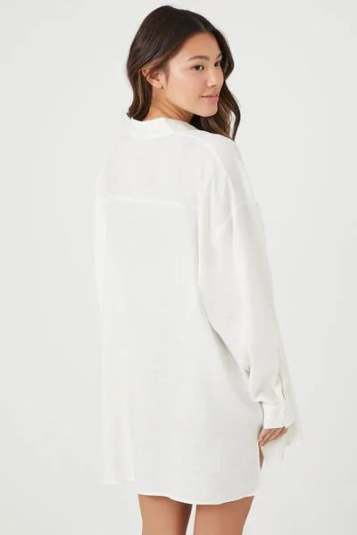 Swim Cover-Up Shirt Dress | Forever 21