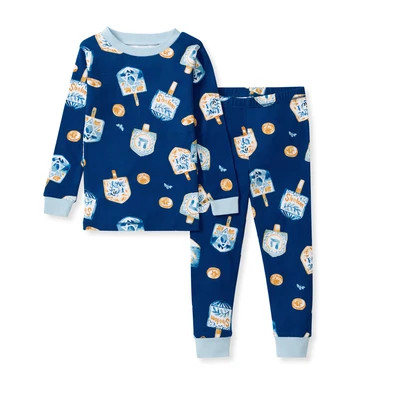 Dreidel Family Matching Organic Cotton Two-Piece Pajamas | Burt's Bees Baby