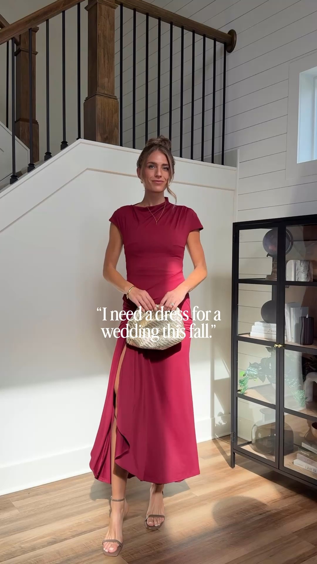 This dress is from Amazon! Perfect for a fall wedding or special occasion. I linked more to this post!

Wearing a M for extra length.