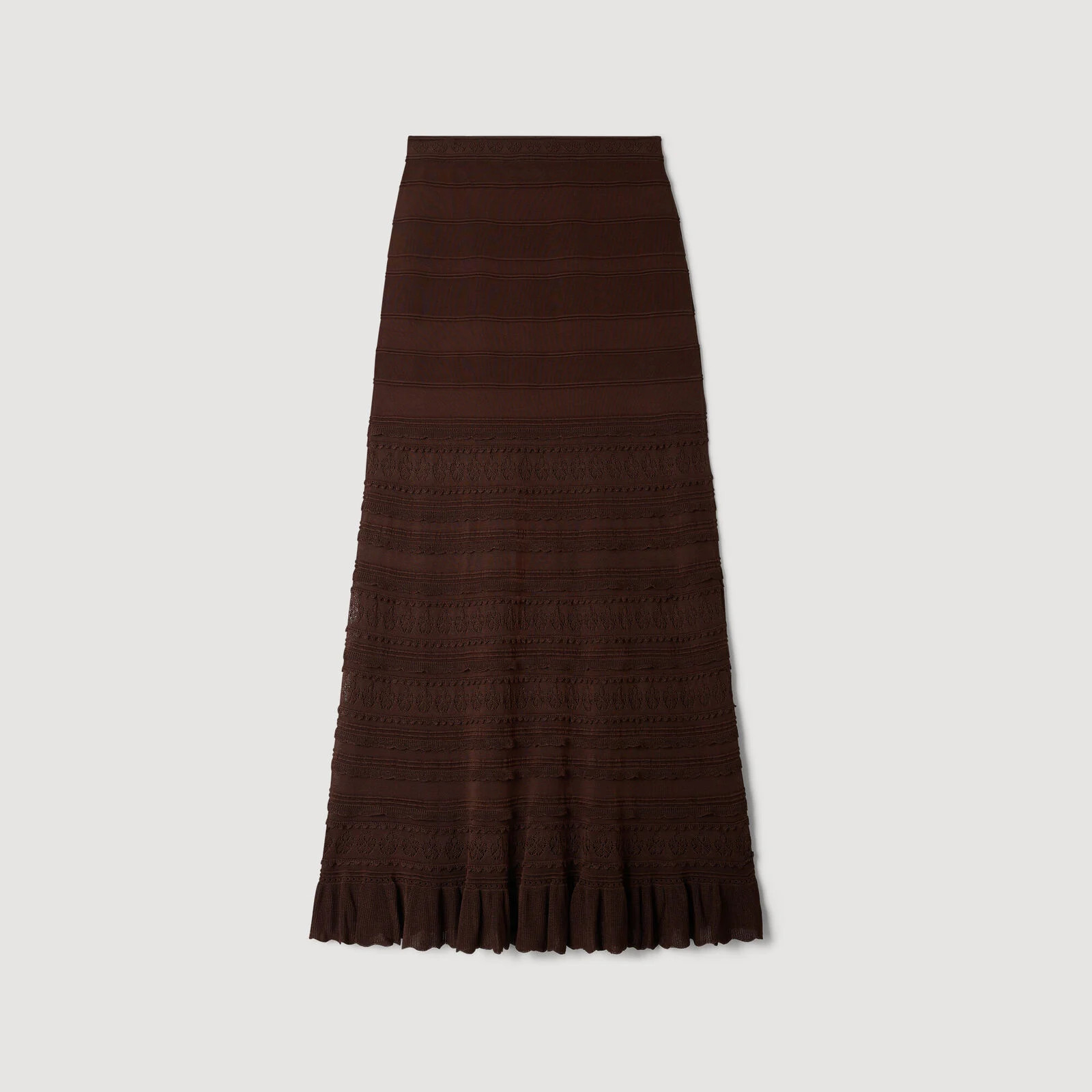 Pointelle knit maxi skirt | Sandro US | Sandro-Paris US