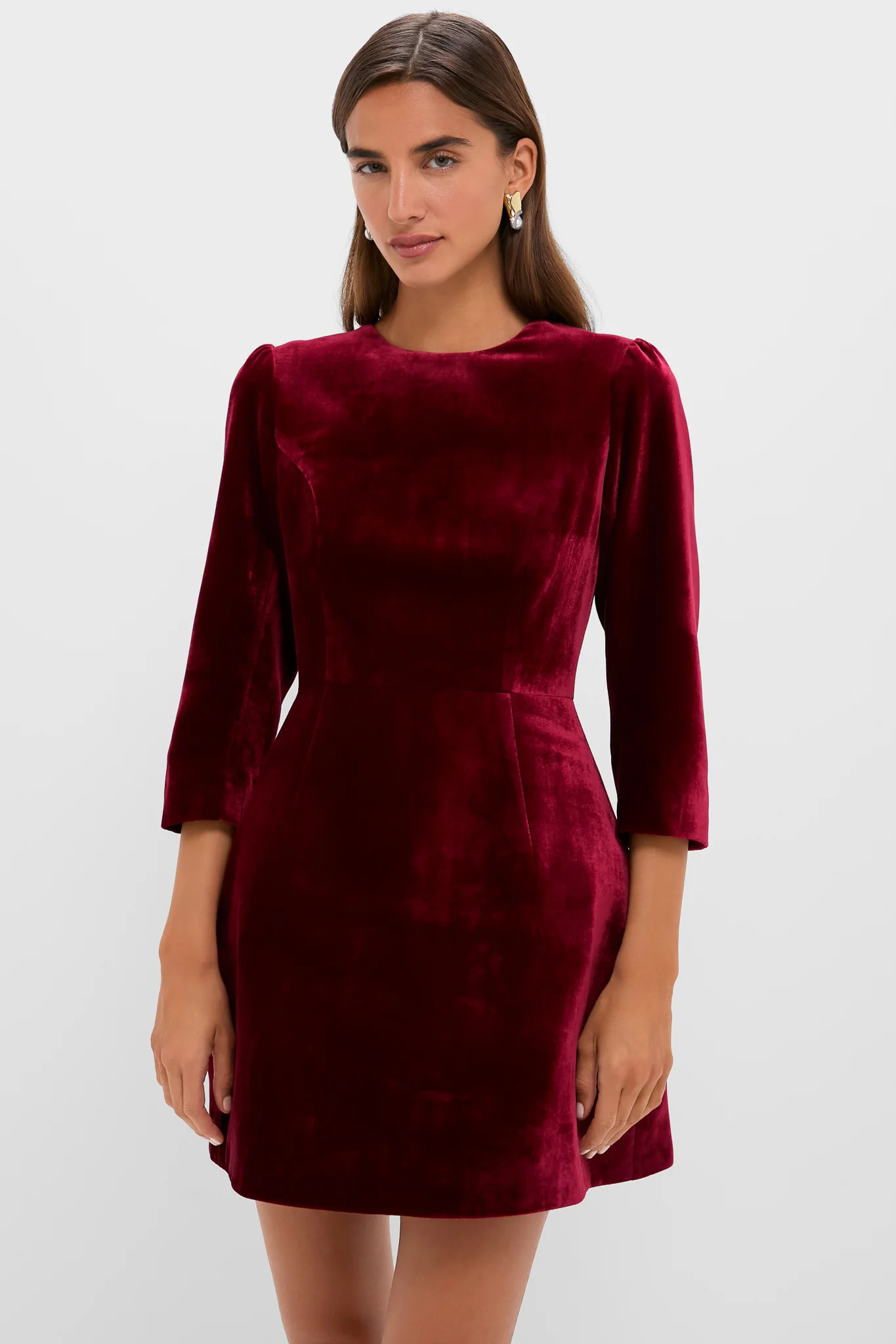 Red Velvet Silk Haley Dress | Tuckernuck (US)