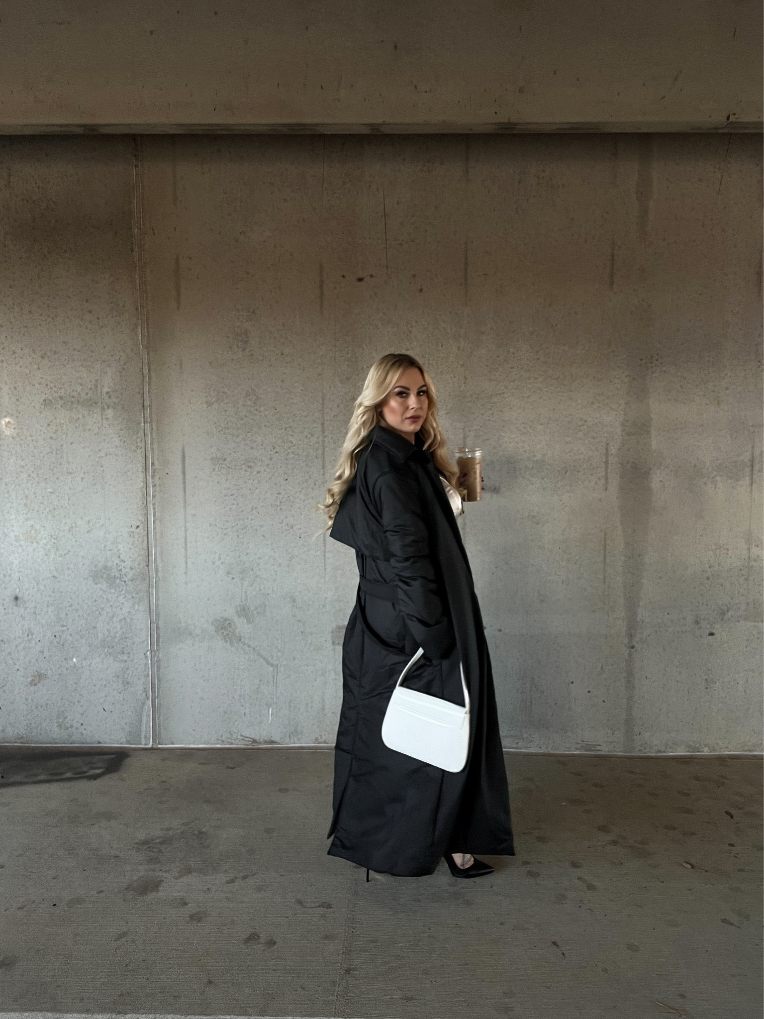 Minimalist winter coat. Trench coat puffer by oak + fort

#LTKSeasonal #LTKstyletip #LTKunder50