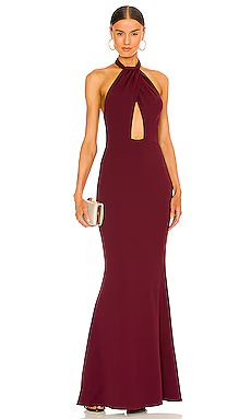 Katie May Petra Gown in Sangria from Revolve.com | Revolve Clothing (Global)