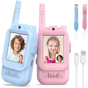 Walkie Talkies for Kids Pack of 2, Rechargeable Long Range Two Way Radios Toys for Boys Girls Age... | Amazon (US)