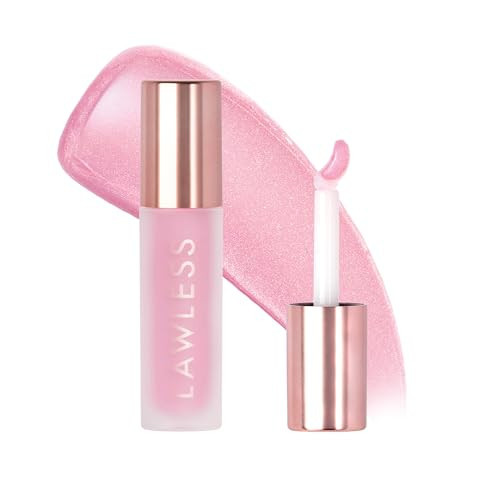 Lawless Forget the Filler Lip Plumping Line Smoothing Gloss - Strawberry Shortcake - Premium Volumizing Lip Gloss with Natural Ingredients Designed to Plump, Firm, and Hydrate Lips 0.11 oz | Amazon (US)