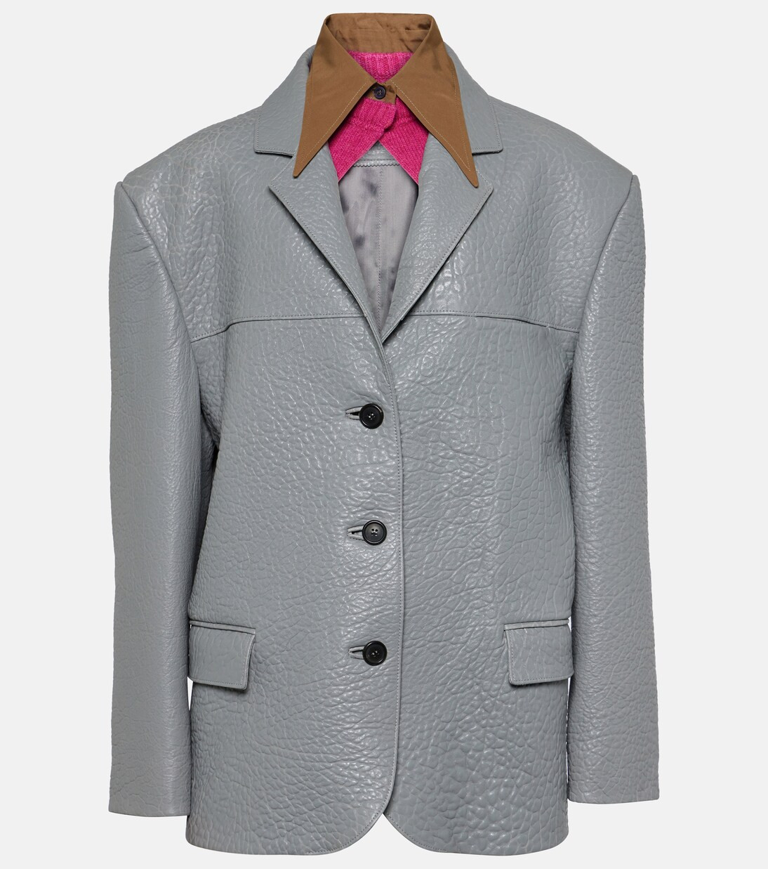 Oversized leather jacket | Mytheresa (US/CA)