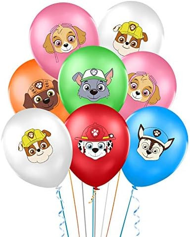 32 Pieces Dog Patrol Balloons Party Supplies Decorations, 12" Dog Patrol Latex Balloon for Kids Birt | Amazon (US)