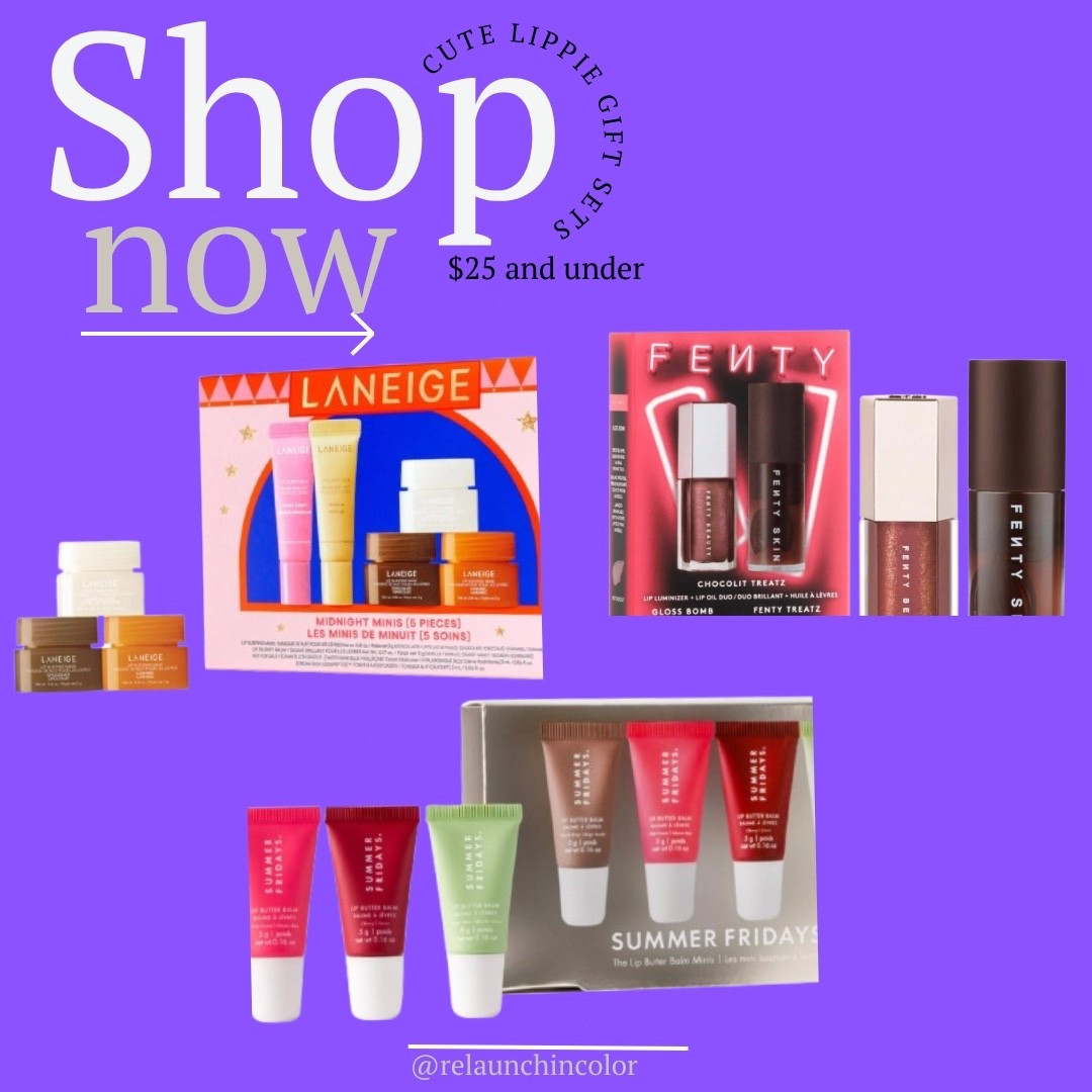 Cute lippy gift sets that are $25 and below. Great #stockingstuffers 

#LTKHoliday #LTKGiftGuide