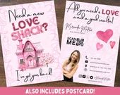 Valentines Love Shack Real Estate Postcard, Real Estate Popby Postcard, Agent Real Estate Marketi... | Etsy (US)