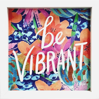 11" x 11" Be Vibrant in Shadow Box Frame - EttaVee | Target