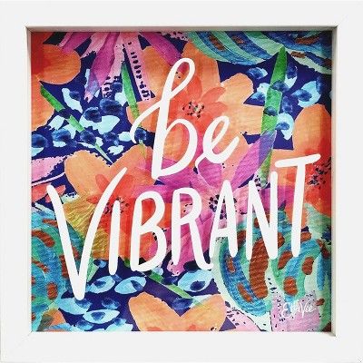 11" x 11" Be Vibrant in Shadow Box Frame - EttaVee | Target