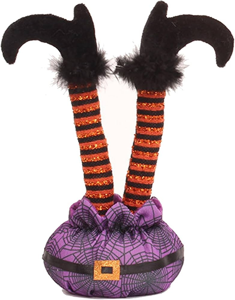 Witch Legs Halloween Decorations Handmade Plush Witch Leg Halloween Party Supplies Indoor Decorat... | Amazon (US)