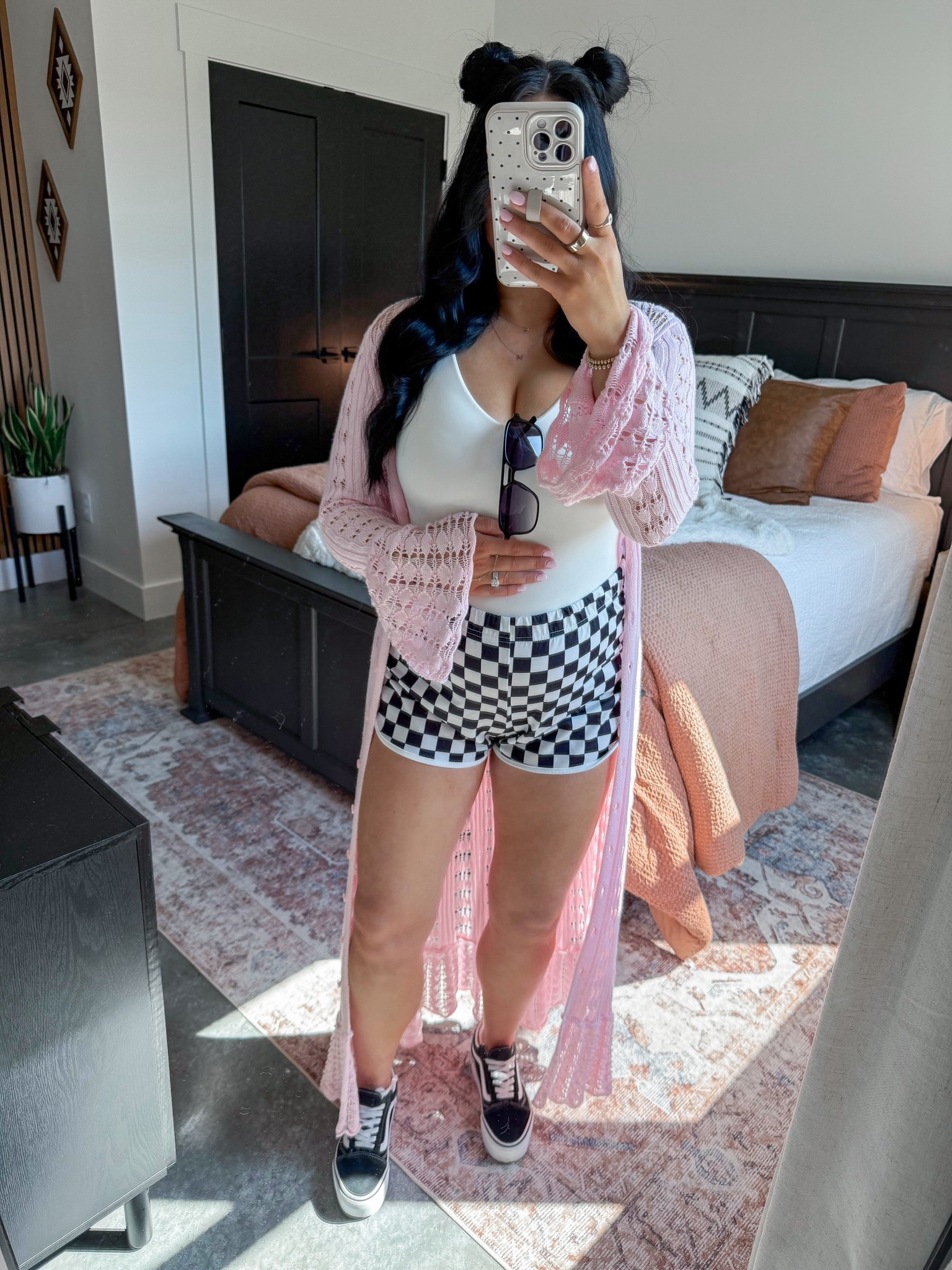 Comfy Bump Friendly Spring Outfit 💕

Bodysuit - medium (sized up one for the bump!)
Knit Duster Cardigan - small
Checkered Shorts - medium (I have the Soly Hux brand but they are almost sold out, so I did link two alternatives!)

This outfit has a very girly but alternative vibe to it & I'm loving it! This pink knit duster is perfect for when the temps start to warm up (I have it in multiple colors!) I paired it with these comfy checkered print shorts, a basic white bodysuit & my platform vans sneakers. 🖤

#casualoutfit #bumpstyle #alternativestyle #alternativeoutfit #springoutfits 

#LTKootd #LTKBump