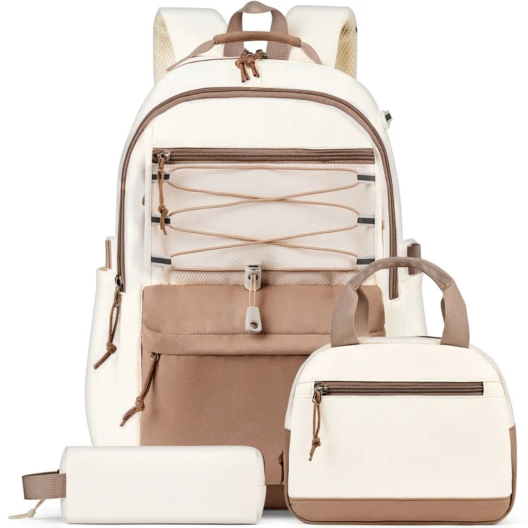 DAKIMOE 3 PCS School Backpacks for College Teens Cute Girlish Middle High School Bookbag Large Ca... | Walmart (US)