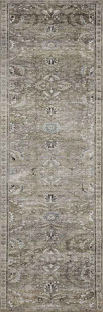 Loloi Layla 2'-6" x 7'-6" Runner Rug in Antique/Moss - Thick Area Rug, Soft Area Rug with, Vintag... | Amazon (US)